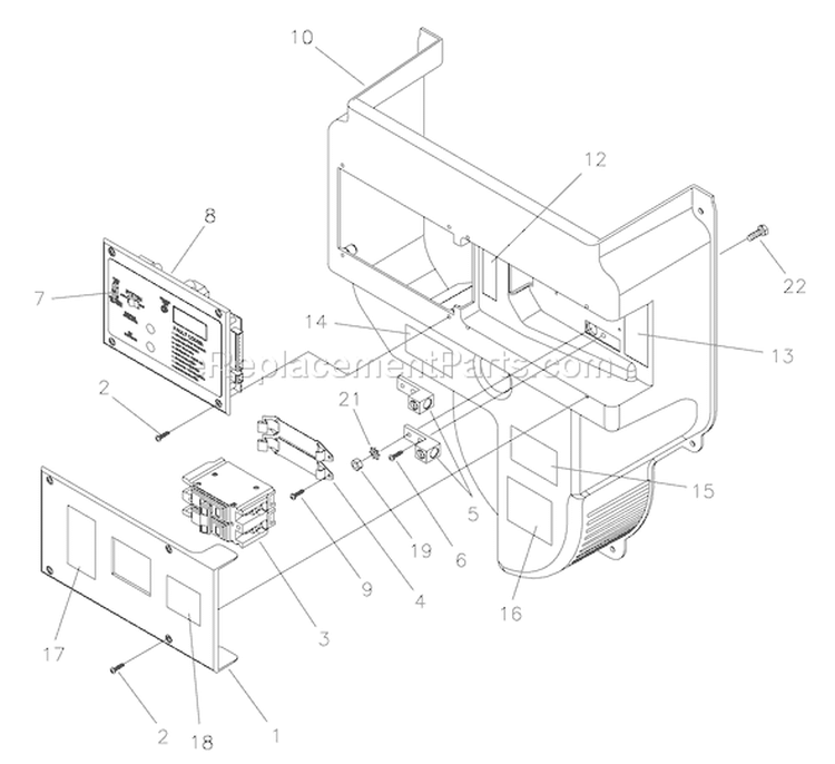 Page B Diagram and Parts List for 040273-0  Briggs and Stratton Generator